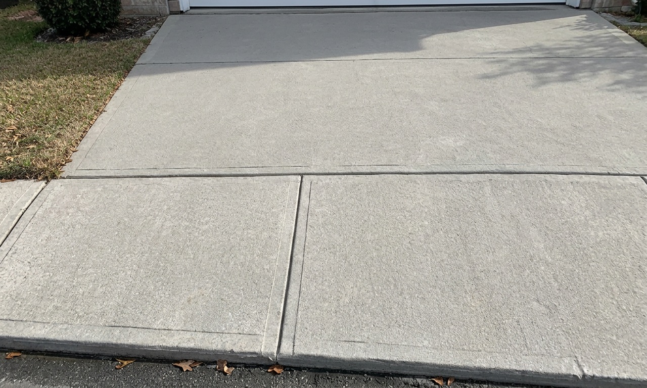 Sidewalks & driveways — after