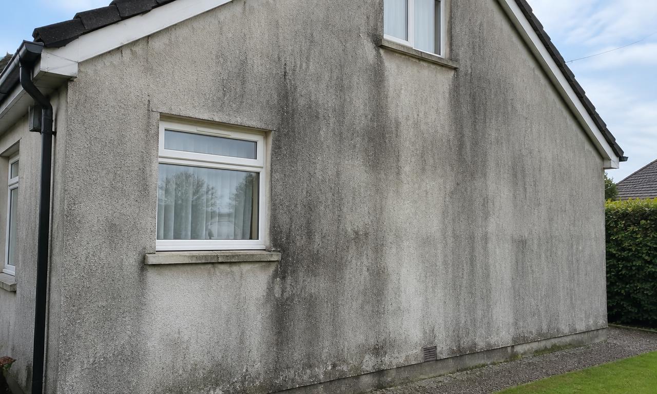 Walls before cleaning